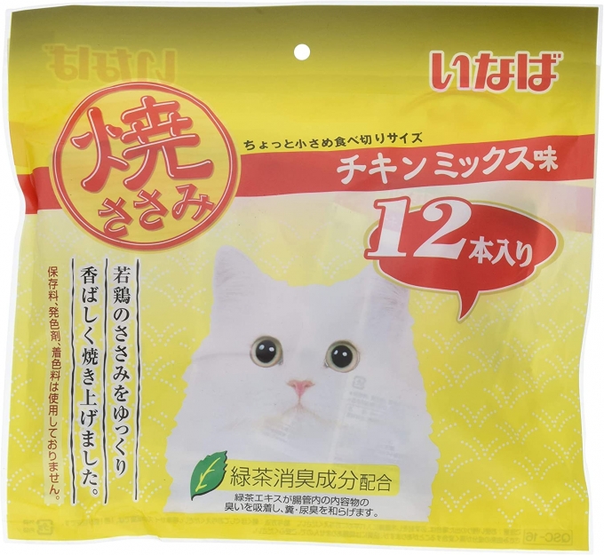 Inaba Cat Snacks Chicken Fillet 12 ชิ้น