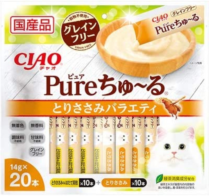 Chao (CIAO) Cat Snack Pure Churu Chicken Fillet Variety 14g x 20